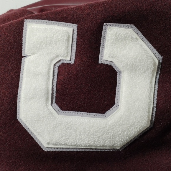 FLASH SALE! RARE! Awards USA Vintage Varsity Wool Leather Bomber Jacket S.XL - Picture 3 of 13